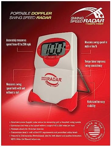 Swing Speed Radar – Achieve Longer Drives – Delivers Precise Golf Club ...